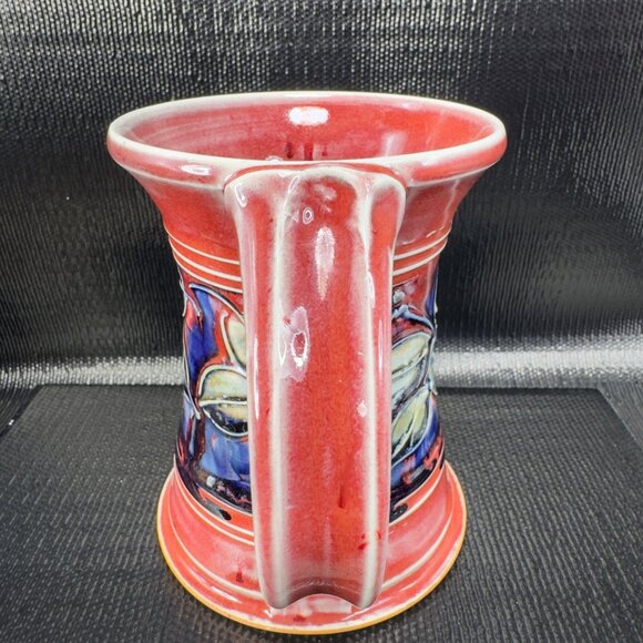 Vintage 2004 Hand Made Studio Art Pottery Large Coffee Mug Cup Artist Signed Mug - Picture 9 of 10